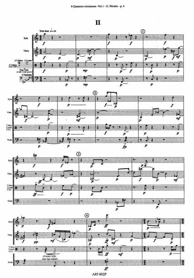 6 quatuors miniatures - volume 1 -