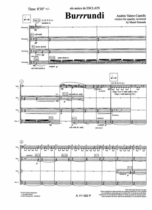 Burrrundi quartet