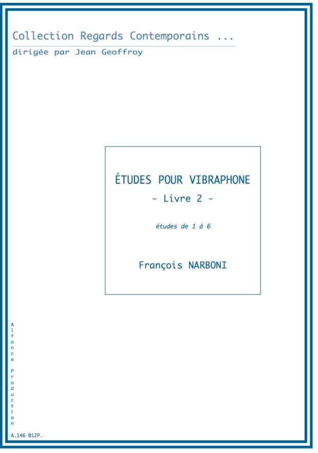 Etudes pour vibraphone - Livre 2 -