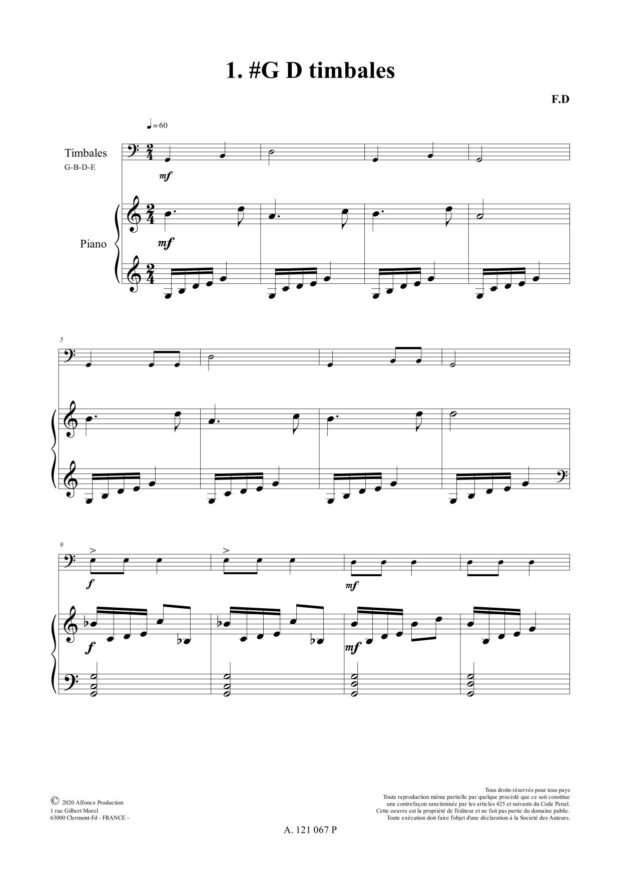 Fa Si La Timbale Vol 1 (version piano)