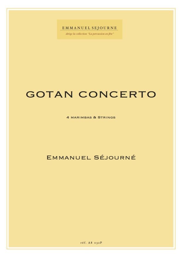 GOTAN CONCERTO (4 marimbas et cordes)