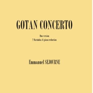 GOTAN (Reduc piano et 2 marimbas)