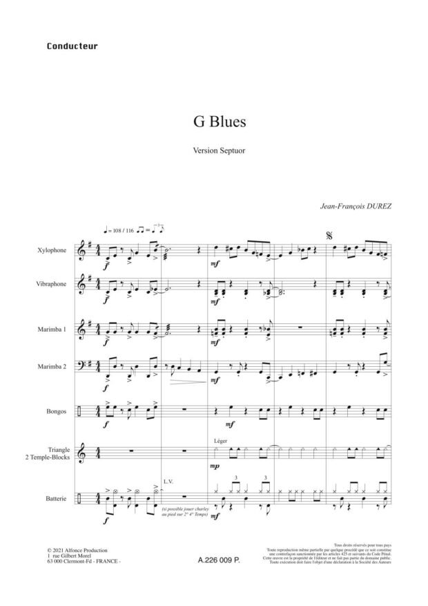 G Blues - septuor