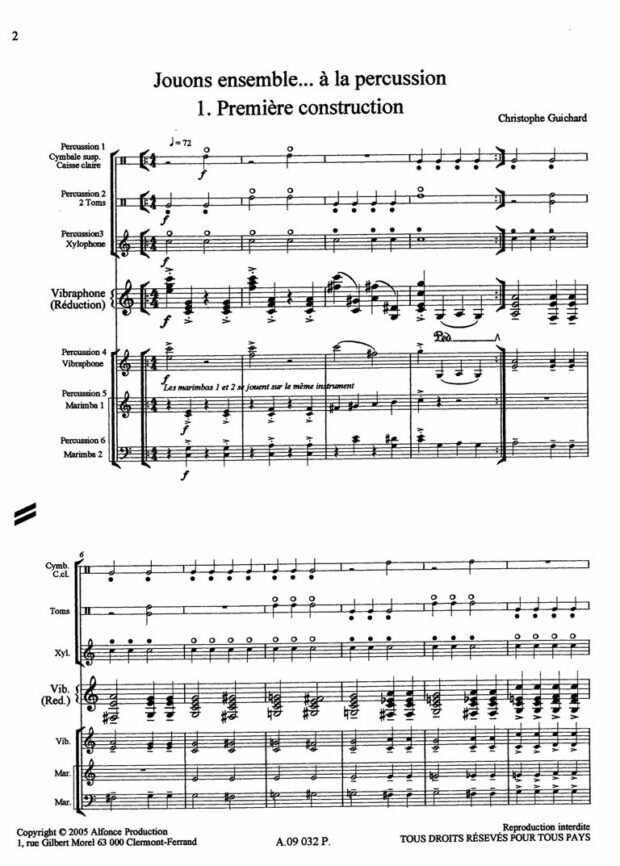 Jouons ensemble ... a la percussion