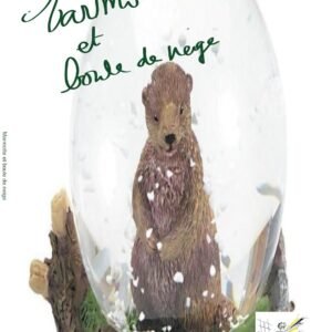 Marmotte et boule de neige