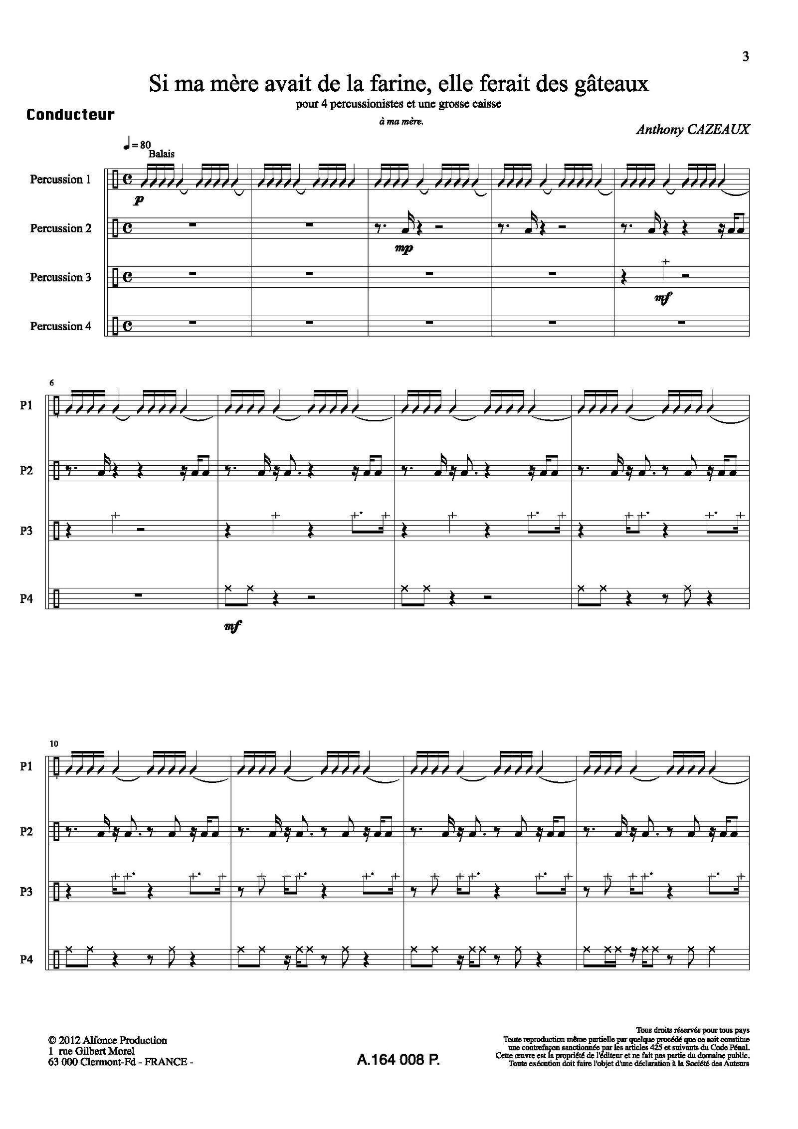 Si ma mere avait de la farine, elle ferait des gateaux