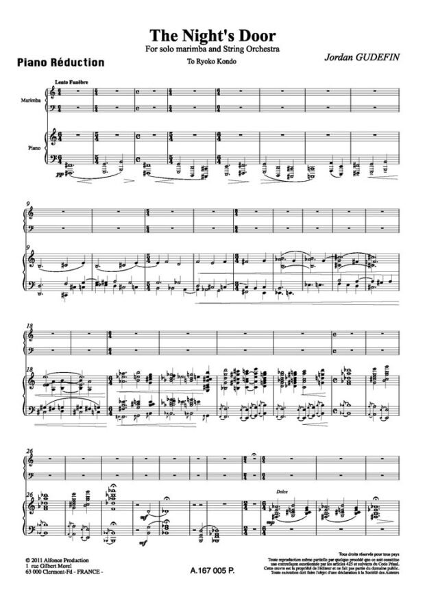 The Night's Door - Reduc piano -